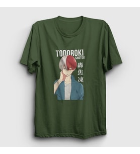 Presmono Unisex Haki Shotou Anime Boku No Hero Academia T-Shirt 128923tt (Haki)