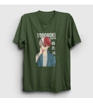 Presmono Unisex Haki Shotou Anime Boku No Hero Academia T-Shirt 128923tt (Haki)