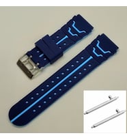 SMART KİDS AKILLI SAAT KORDONU UYUMLU SİLİKON LACİVERT RENK - 20 MM