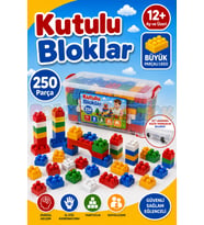 Kutulu Bloklar (250 Parça) - Büyük Parça Lego - Lego Setleri - Bloklar - Bebek Lego
