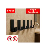 Çok Amaçlı Plastik Askı Kapı Arkası Askılık Mutfak Askı 5 Adet