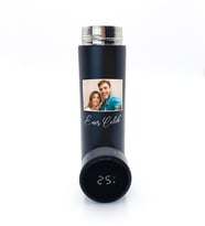 Kişiye Özel Siyah 500 ML Dereceli Termos