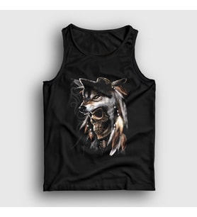 Presmono Unisex Siyah Skull Wolf Kurt Atlet 307308tt