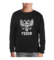 Fedor - Logo Siyah Çocuk Sweatshirt