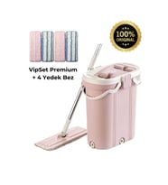 Premium Tablet Mop Temizlik Seti 4'lü Yedek Bezleriyle Pratik Temizlik