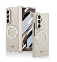 Galaxy Z Fold 8 Ultra Kılıf M-safe Şarj Özellikli Zore Kıpta KPT-07 Ring Standlı Sert PC Kapak