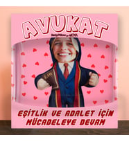eJOYA MiniBiz Hero Kişiye Özel Fotoğraflı Kadınlar Günü Peluş Yastık  Bebek 116253 (Arduvaz)