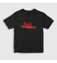 Presmono Unisex Çocuk Siyah Birds Insomnium T-Shirt 395169tt