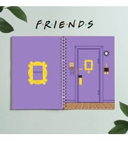 Friends Central Park Dizi Tasarım Spiralli A5 96 Yaprak Çizgisiz Defter PYTKDT0274