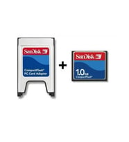 Sandisk PCMCIA-CF Adaptör + 1GB CF Kart