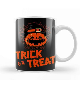 Halloween Trick Or Treat Kupa Bardak Porselen