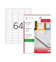 Tanex Laser Etiket Kod Tw 2564 48.5mm x 16.9mm