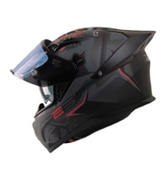 Motosiklet Kask Ece 22.R06 Double Vizörlü Full Face Motor Kaskı Beast Black