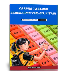 Çarpım Tablosu Ezberleten YAZ-SİL Kitabı