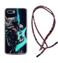 Oppo A5S A15 A16 A54 A55 A73 A74 Kılıf Boyun Asklı Rasta Silikon Dog Guitar 1789