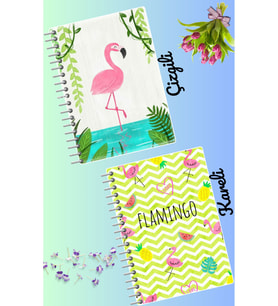 Flamingo defter seti 2 adet A4 boyutu 21*30 çizgili + kareli 60 syf