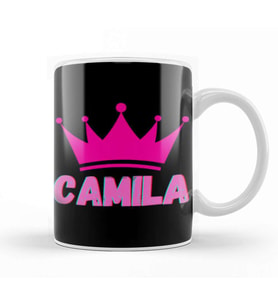 Camila  Name personalized Custom   vintage Retro Rainbow Style Design Gift Baby Gift For Her Kupa Bardak Porselen