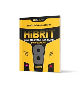 Hız Yayınları 8. Sınıf Din Kültürü Konu Anlatımlı Etkinlikli Hibrit Soru Bankası