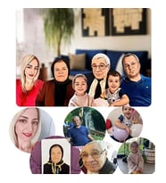 Kişiye özel karikatürlü fotoğraf birleştirme 18-24 çerçeve baskı (6 kişi)