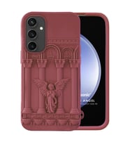 Microsonic Samsung Galaxy S23 FE Kılıf Praying Angel Bordo (Bordo)