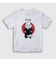 Presmono Unisex Çocuk Beyaz Anya Forger Anime Spy X Family T-Shirt 316957tt
