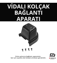 S-Dizayn Hyundai Accent Blue Vidalı Kol Dayama Kolçak Alt Adaptör 2011-2017 A+ Kalite