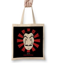 Casa De Papel Retro Japanese Bez Çanta Uzun Saplı