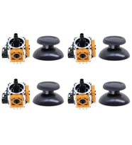 PS4 Analog Motor ve Topuz Seti 4+4 Playstation 4 Tamir PS4 Kol Analog Tamir Seti Yedek Parça (Turuncu)