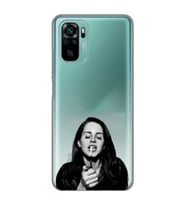 Redmi Note 10/Note 10S Uyumlu Lana Del Rey Desenli Şeffaf Telefon Kılıfı