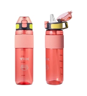 VAGONLİFE T1003 TKK PİPETLİ  TRİTAN MATARA PEMBE 800ML
