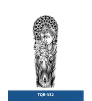 TQB-332 RAHİBE VE BEBEK DESEN GEÇİCİ KOL DÖVMESİ-TATTO