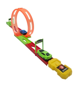 Farbu Oyuncak 2 Arabalı Tek Fırlatıcılı 70 cm Drag Yarış Pisti 