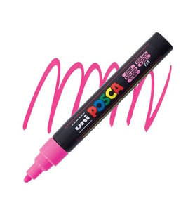 Uni Posca PC-5M Boyama Markörü 1.8-2.5 mm FLORESAN PEMBE