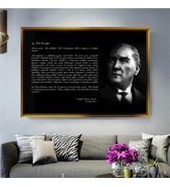 Altın Çerçeveli dekoratif tablo a1180 (Gold)