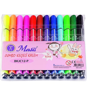 MASİS JUMBO KEÇELİ KALEM 12 Lİ