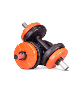 11 Kg Dambıl Seti Turuncu-Siyah 6 in 1 Fitness Set