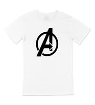 Siyah Avengers Logolu Tişört