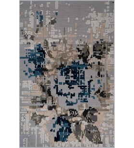 Eliana Home Baskılı, Yıkanabilir Kaymaz Taban Salon Halısı LNA0556 100x150 cm (Gri)