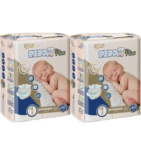 Pedo Plus Bebek Bezi Beden:1 (2-5KG) Yeni Doğan 80 Adet Jumbo Ekonomik Pk