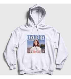 Presmono Unisex Beyaz Born To Die Lana Del Rey Kapüşonlu Sweatshirt 395611tt