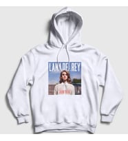 Presmono Unisex Beyaz Born To Die Lana Del Rey Kapüşonlu Sweatshirt 395611tt