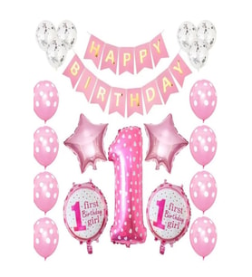 PUANTİYELİ 1 YAŞ BALON SET