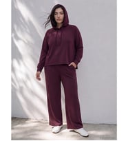 LCW Petite Bordo Soft Touch Kadın Eşofman Altı