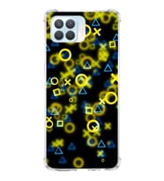 PrintiFy Oppo Reno 4 lite Uyumlu Köşe Korumalı Semboller Tasarımlı Şeffaf Silikon Kılıf