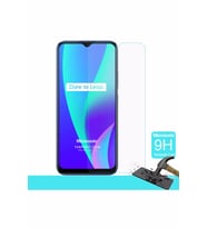 Realme C15 Ekran Koruyucu Yeni Nesil HD Kalite Kırılmaz Cam (Renksiz)
