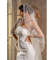 Uzun Gelinlik Duvağı Ve Nikah Duvağı 230 Cm (Beyaz)