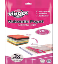 Vindex Vakumlu Giyisi Yastık Yorgan Saklama Torbası Poşeti Hurç - XX Large - 80x100 Cm. -1 Paket