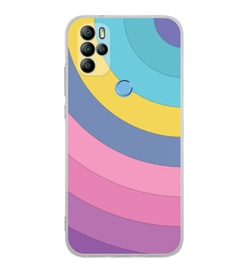 PrintiFy General Mobile GM 21 Pro Uyumlu Kamera Korumalı Renk Cümbüşü B Tasarımlı Şeffaf  Kılıf