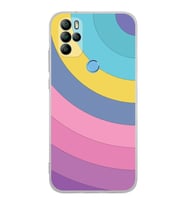 PrintiFy General Mobile GM 21 Pro Uyumlu Kamera Korumalı Renk Cümbüşü B Tasarımlı Şeffaf  Kılıf