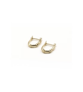 Kemik U Model Küpe - Xuping Gold, Anti-Alerjik, 15 mm